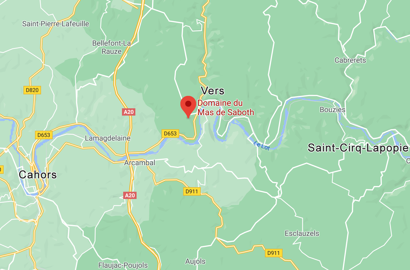 Plan d'accès Mas de Saboth