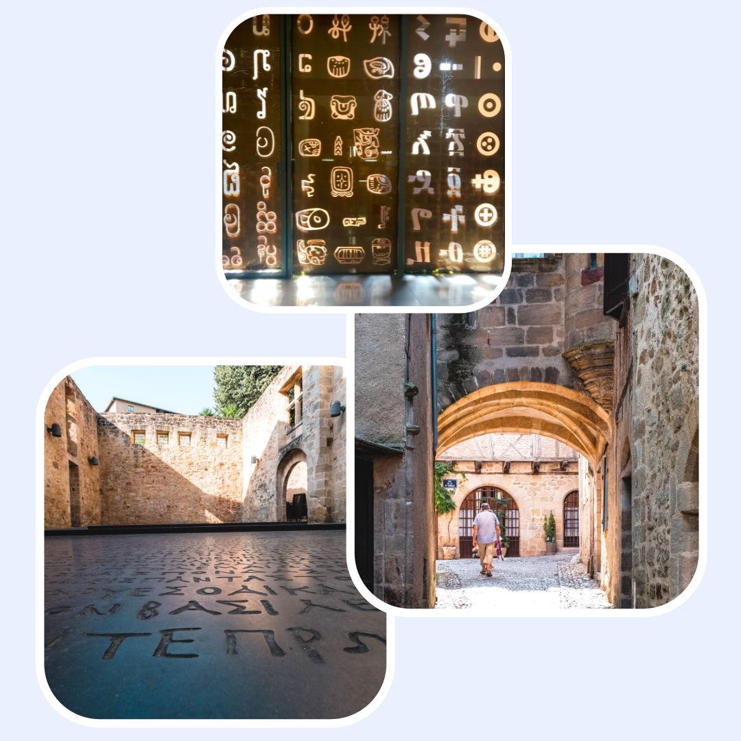 Mosaïque d'images sur la ville de Figeac